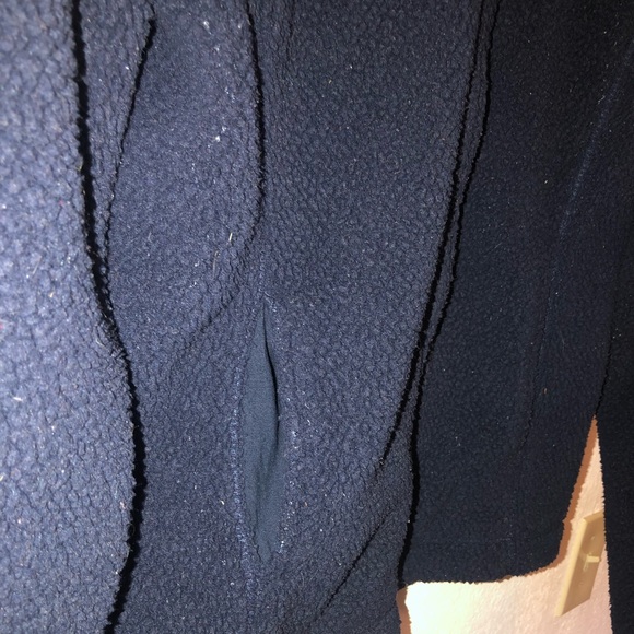 Tommy Hilfiger navy Sherpa zip up - Picture 2 of 3